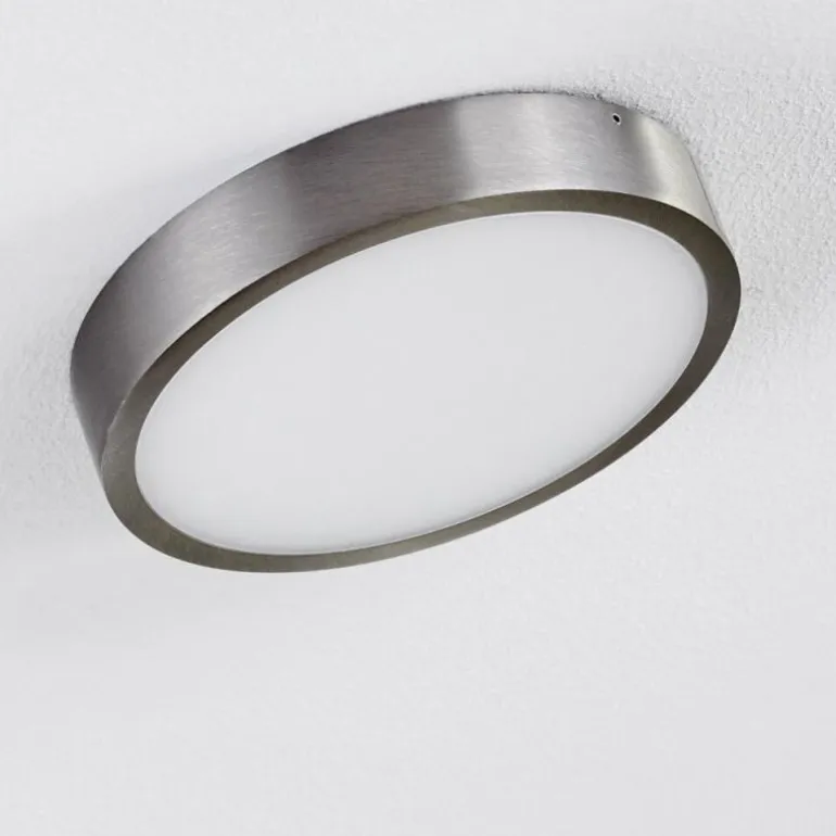 Plafonnier Broglen LED Nickel mat, 1 lumière