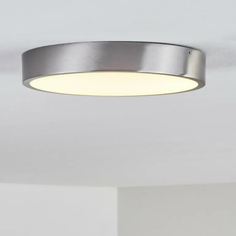 Plafonnier Broglen LED Nickel mat, 1 lumière