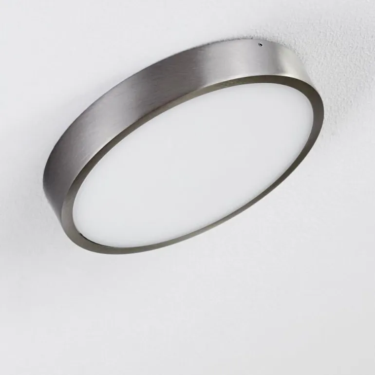 Plafonnier Broglen LED Nickel mat, 1 lumière