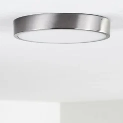 Plafonnier Broglen LED Nickel mat, 1 lumière