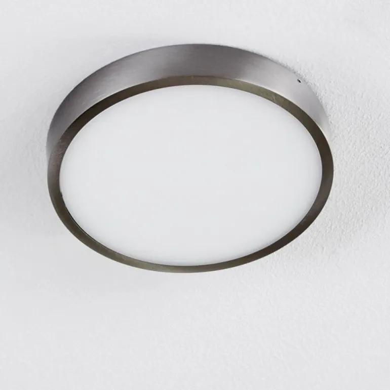 Plafonnier Broglen LED Nickel mat, 1 lumière