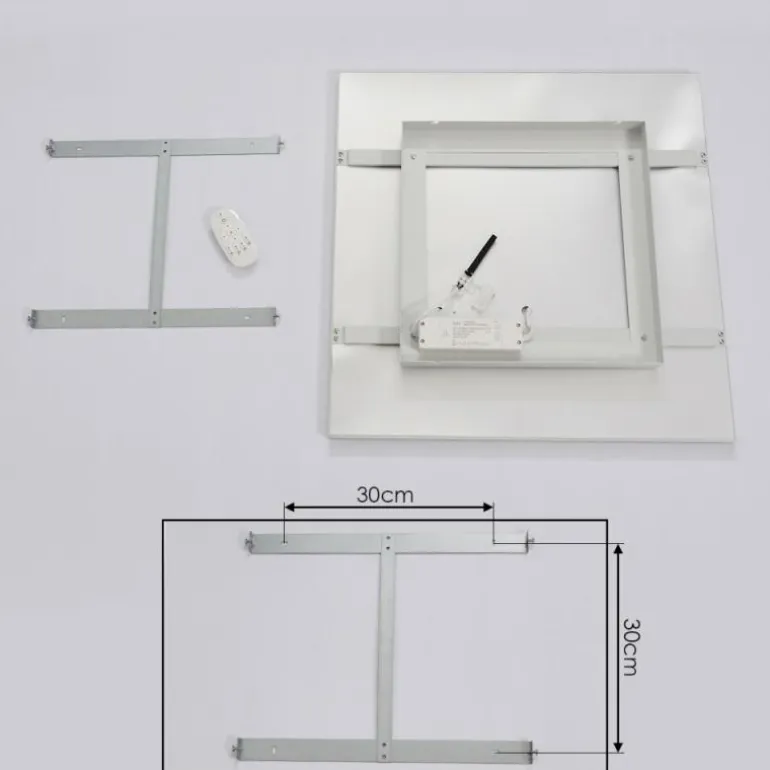 Plafonnier Buenaventura LED Blanc, 1 lumière, Télécommandes