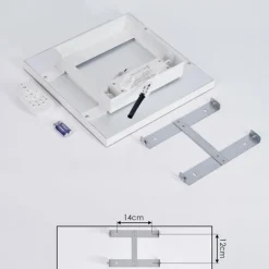 Plafonnier Buenaventura LED Blanc, 1 lumière, Télécommandes