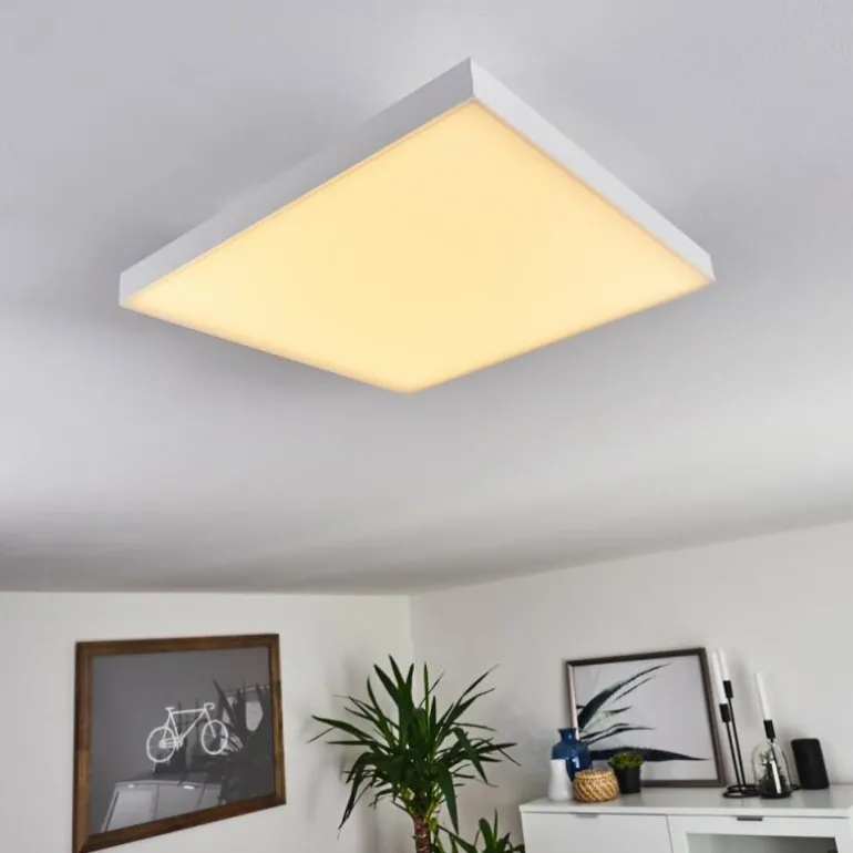 Plafonnier Buenaventura LED Blanc, 1 lumière, Télécommandes