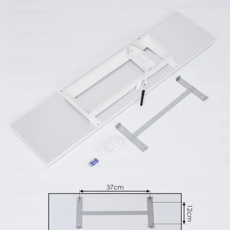 Plafonnier Buenaventura LED Blanc, 1 lumière, Télécommandes, Changeur de couleurs