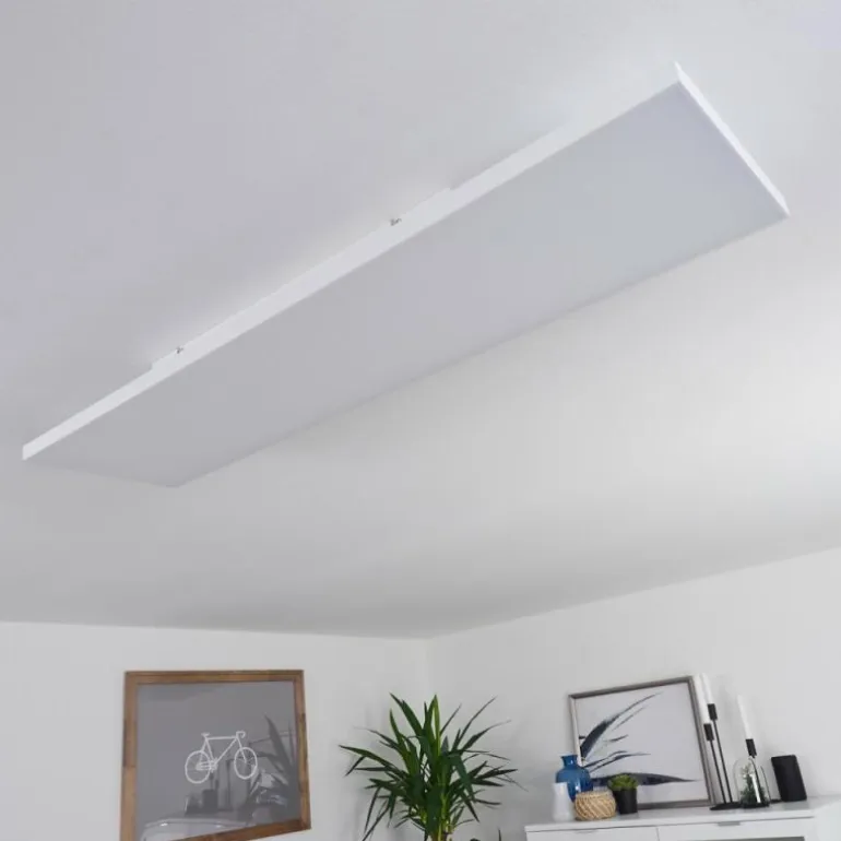 Plafonnier Buenaventura LED Blanc, 1 lumière, Télécommandes, Changeur de couleurs
