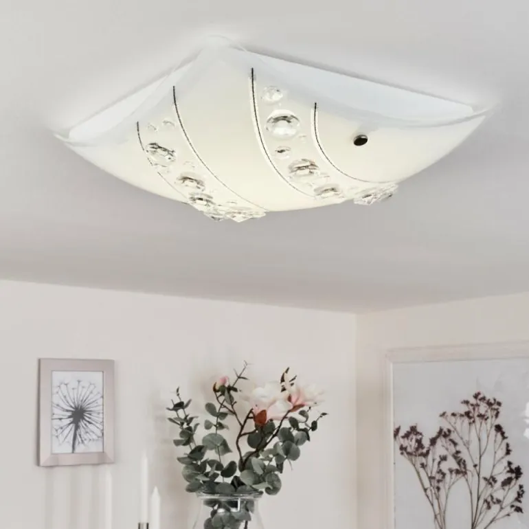 Plafonnier Buochs LED Blanc, 1 lumière