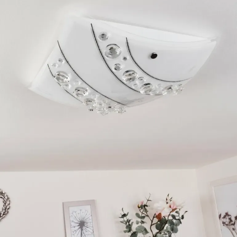 Plafonnier Buochs LED Blanc, 1 lumière