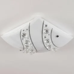 Plafonnier Buochs LED Blanc, 1 lumière