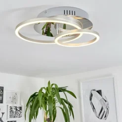 Plafonnier Buren LED Aluminium, Chrome, 1 lumière