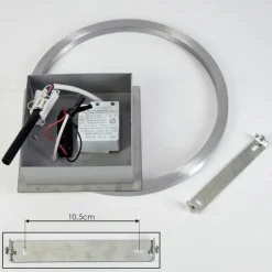 Plafonnier Buren LED Nickel mat, 1 lumière
