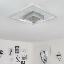 Plafonnier Buren LED Nickel mat, 1 lumière