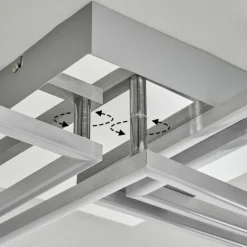 Plafonnier Buren LED Nickel mat, 1 lumière