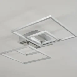 Plafonnier Buren LED Nickel mat, 1 lumière