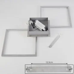 Plafonnier Buren LED Nickel mat, 1 lumière