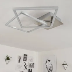 Plafonnier Buren LED Nickel mat, 1 lumière