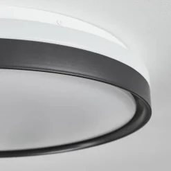 Plafonnier Buris LED Noir, Blanc, 1 lumière, Télécommandes