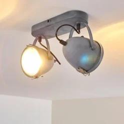 Plafonnier Butikon Gris, 2 lumières