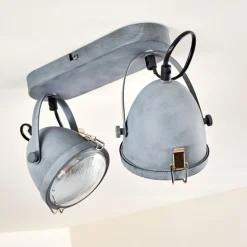 Plafonnier Butikon Gris, 2 lumières