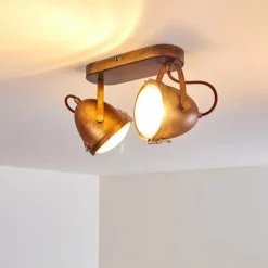 Plafonnier Butikon Rouille, 2 lumières