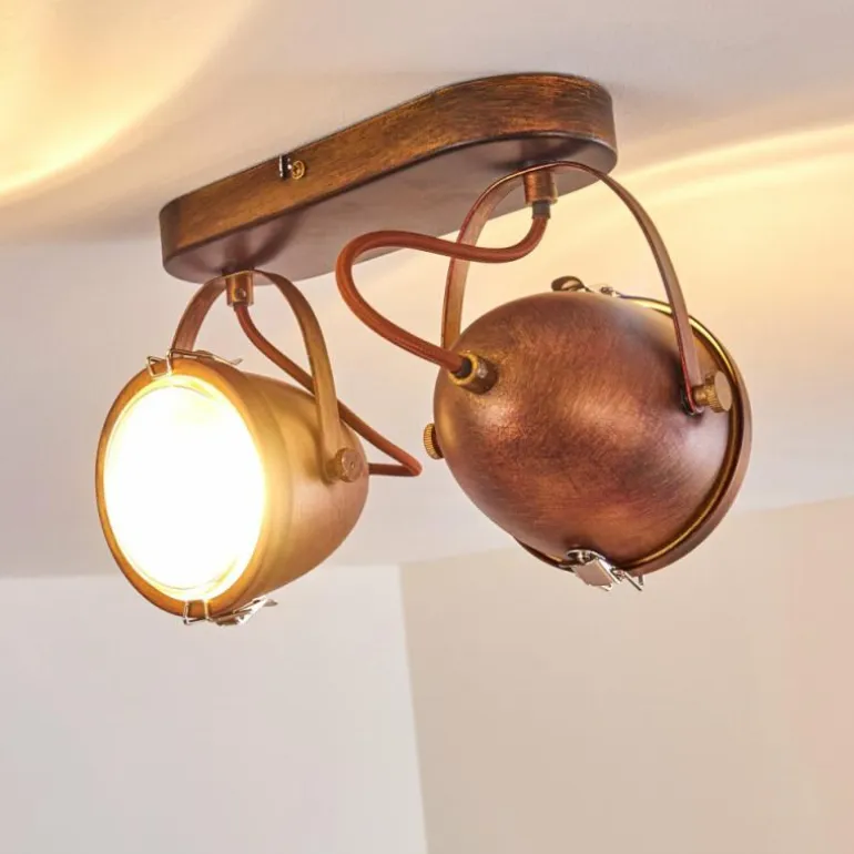 Plafonnier Butikon Rouille, 2 lumières