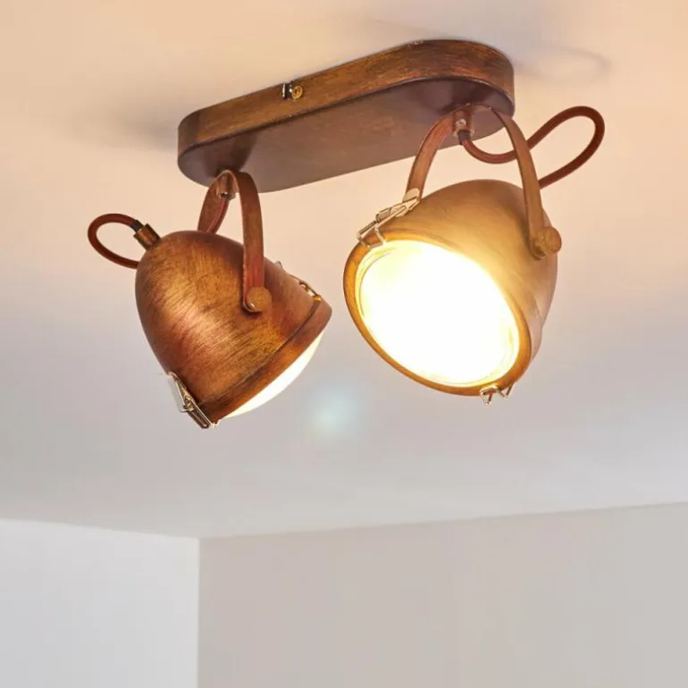 Plafonnier Butikon Rouille, 2 lumières