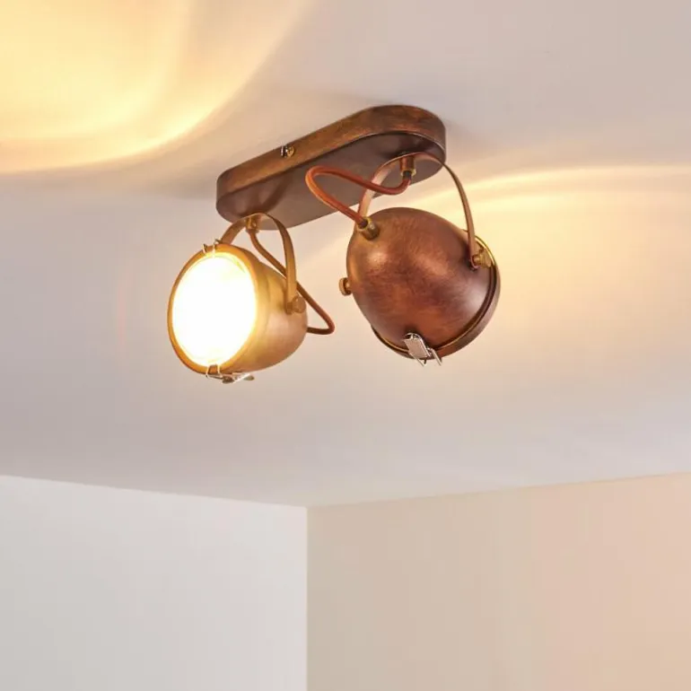 Plafonnier Butikon Rouille, 2 lumières