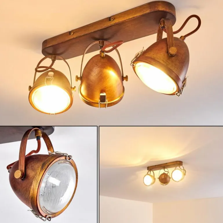 Plafonnier Butikon Rouille, 3 lumières