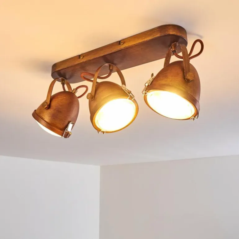 Plafonnier Butikon Rouille, 3 lumières