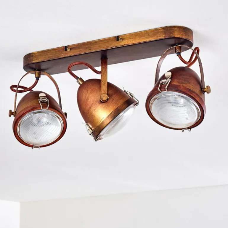 Plafonnier Butikon Rouille, 3 lumières