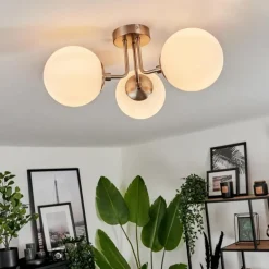 Plafonnier Cabalonga Nickel mat, 3 lumières