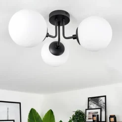 Plafonnier Cabalonga Noir, 3 lumières