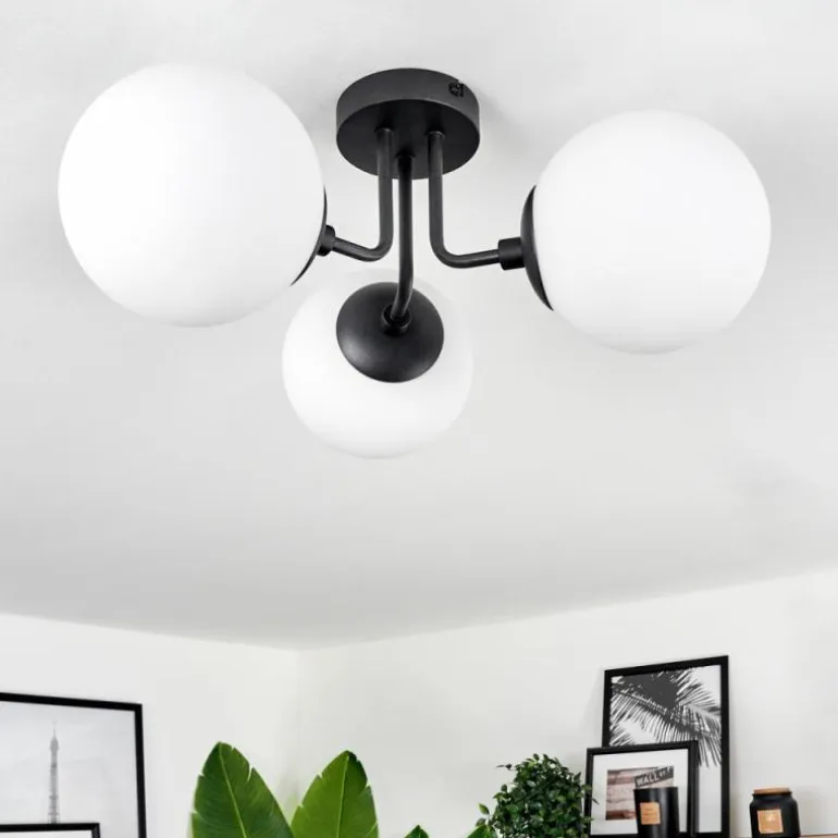 Plafonnier Cabalonga Noir, 3 lumières