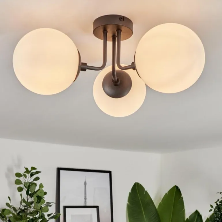 Plafonnier Cabalonga Noir, 3 lumières
