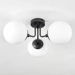 Plafonnier Cabalonga Noir, 3 lumières