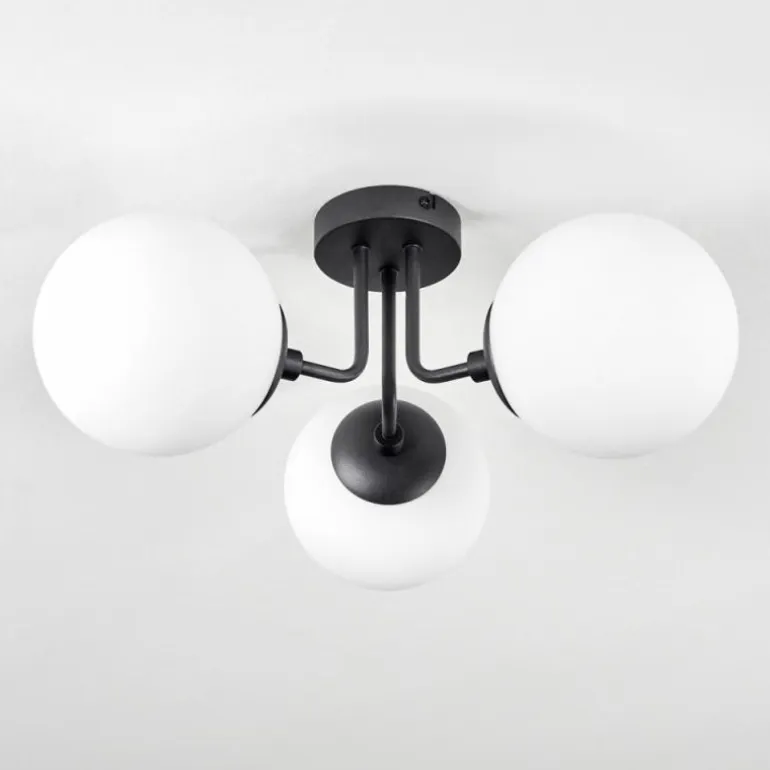 Plafonnier Cabalonga Noir, 3 lumières