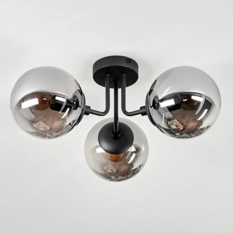 Plafonnier Cabalonga Noir, 3 lumières