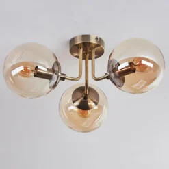 Plafonnier Cabalonga Vieux laiton, 3 lumières