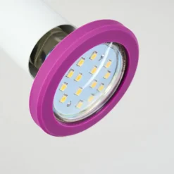 Plafonnier Cabri LED Chrome, Lila, Blanc, 1 lumière