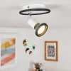 Plafonnier Cabri LED Chrome, Noir, Blanc, 1 lumière