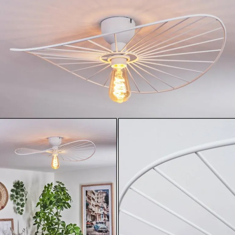 Plafonnier Cacor Blanc, 1 lumière