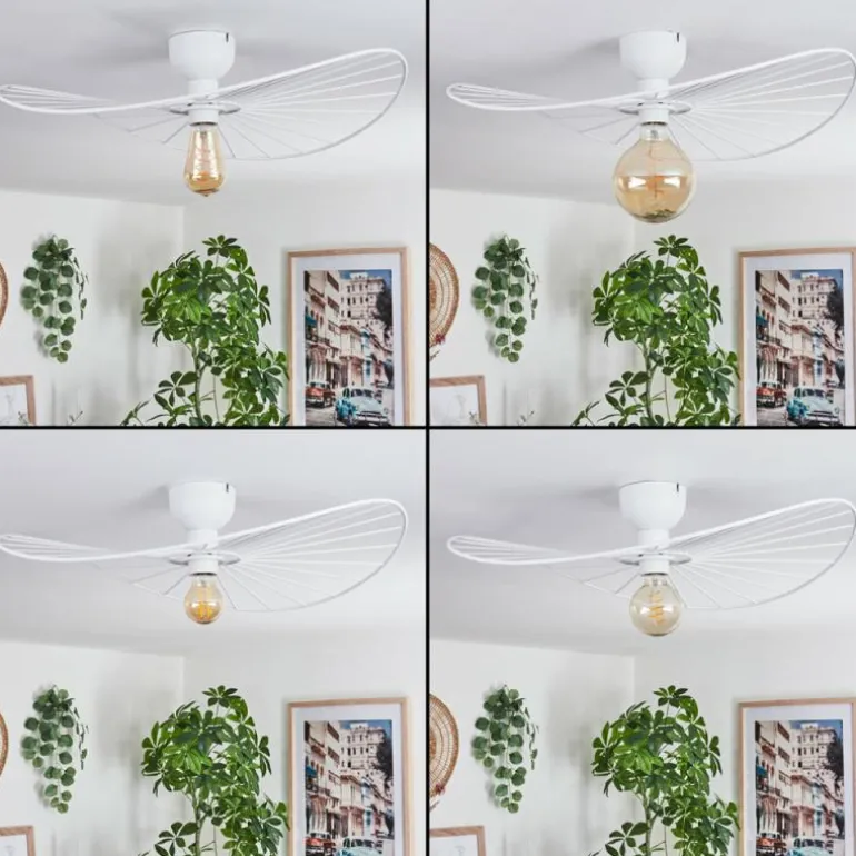 Plafonnier Cacor Blanc, 1 lumière