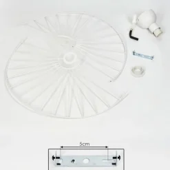 Plafonnier Cacor Blanc, 1 lumière