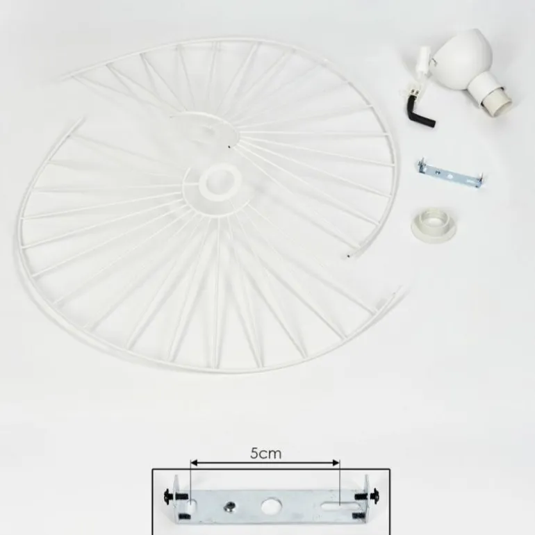 Plafonnier Cacor Blanc, 1 lumière