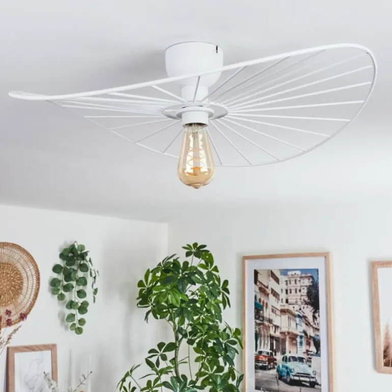 Plafonnier Cacor Blanc, 1 lumière