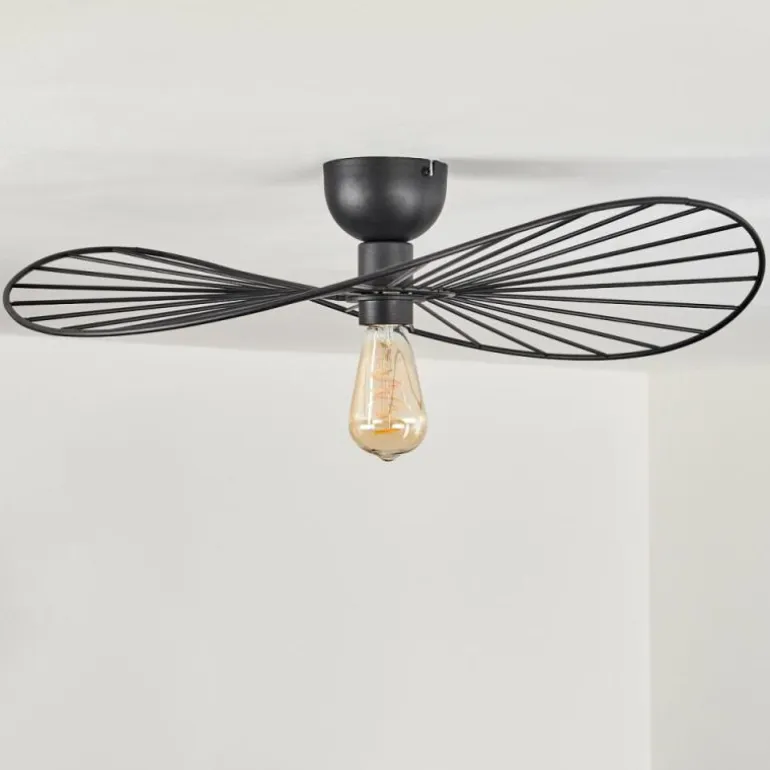 Plafonnier Cacor Noir, 1 lumière