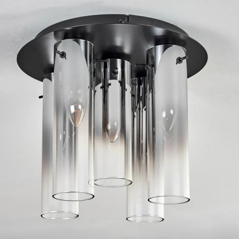 Plafonnier Caimitte Noir, 5 lumières