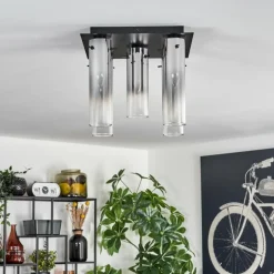 Plafonnier Caimitte Noir, 5 lumières