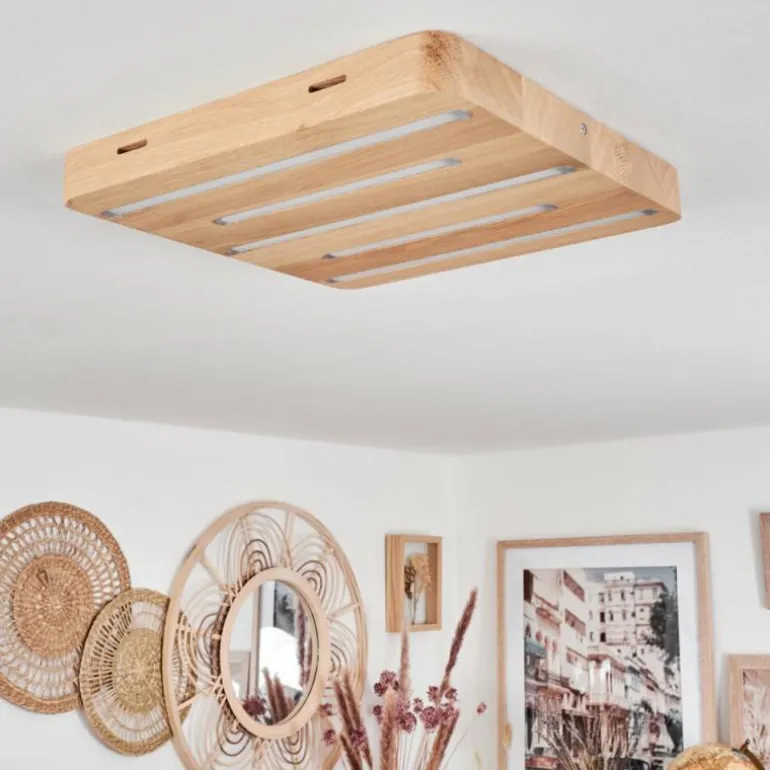 Plafonnier Cajas LED Écru, 5 lumières
