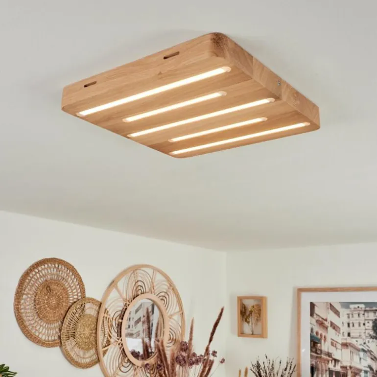 Plafonnier Cajas LED Écru, 5 lumières